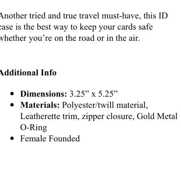 Lily Pulitzer ID case Zip pouch w/ Key ring - Picture 4 of 4